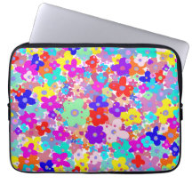 Bright Floral Laptop Sleeve