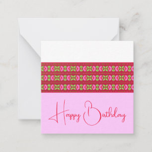 Bright Floral Miniature Card