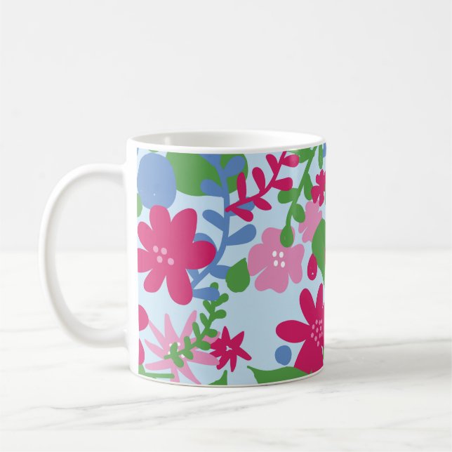 Bright Floral Mug (Left)