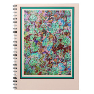 Bright floral notebook
