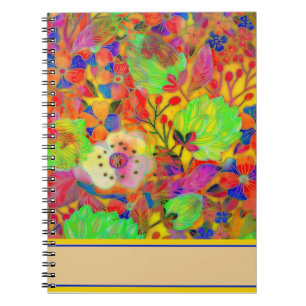 Bright floral notebook