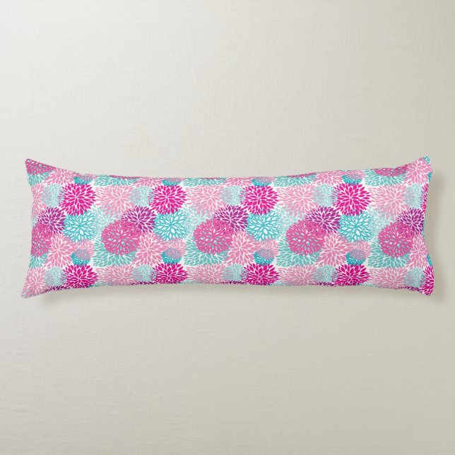 Bright Floral pattern 2 Body Cushion (Front)
