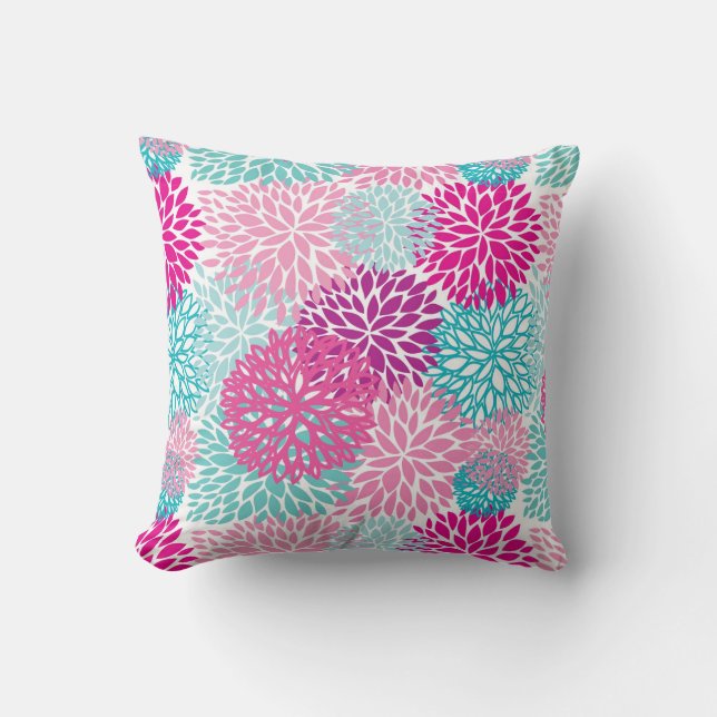 Bright Floral pattern 2 Cushion (Front)
