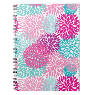 Bright Floral pattern 2 Spiral Notebook