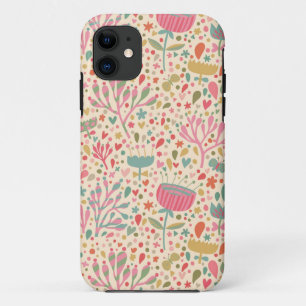 Bright floral pattern iPhone 11 case