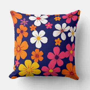 Bright Floral Pattern Cushion
