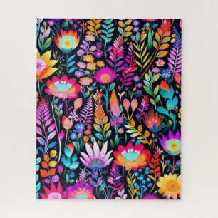 Bright Floral Pattern Puzzle