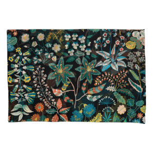 Bright Floral: Random Botanical Seamless. Pillowcase