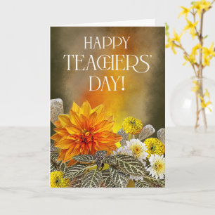Bright Floral Teacher’s Day Greeting Card