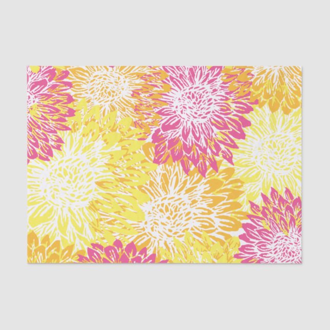 Bright Floral Tissue Paper (Front)