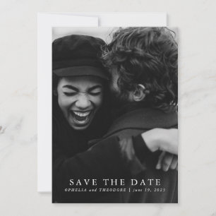 Bright Floral Watercolor Botanical Wedding Photo Save The Date
