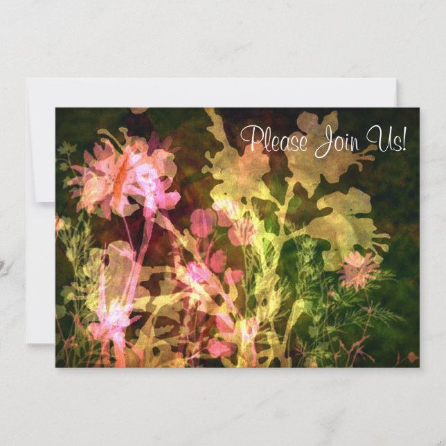 Bright Floral Wedding Invitation (Front)