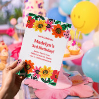 Bright Flower Power Birthday