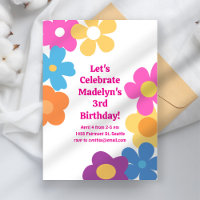 Bright Flower Power Birthday