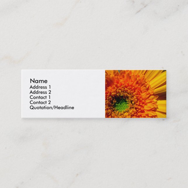 Bright Flower Profile Card (Front)