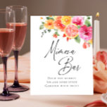 Bright Flowers Floral Citrus Bridal Mimosa Bar Poster<br><div class="desc">For further customisation,  please click the "Personalise this template",  then "Edit using Design Tool". Stylish editable easy to use wedding templates,  more items available in the store (invitations,  rsvp,  thank you cards,  stationery & decor). If you need help or matching items,  please contact me.</div>