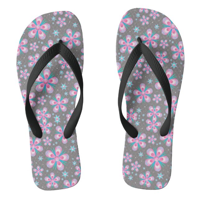 Bright Flowers Jandals (Footbed)