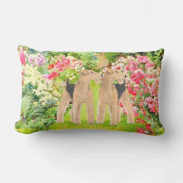 Bright Flowers Lumbar Cushion (Front)