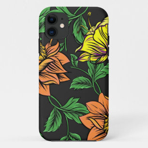 Bright Flowers Pop from Black Background Case-Mate iPhone Case