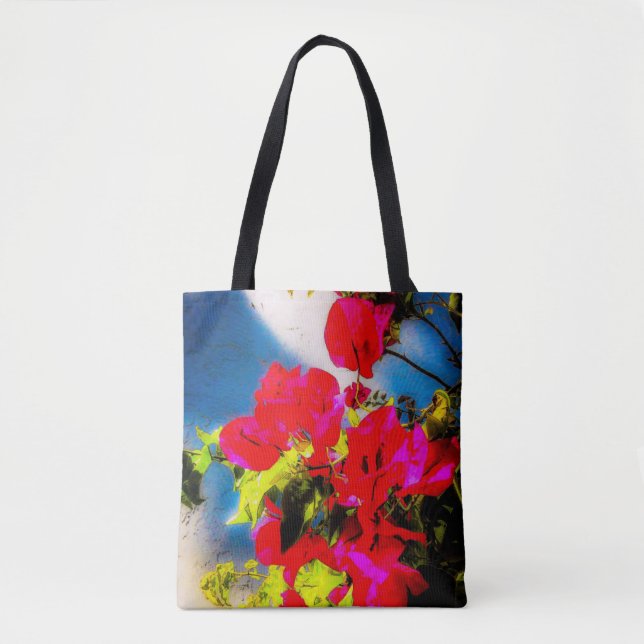 Bright Flowers Tote Bag (Front)
