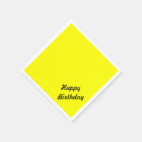 Bright Fluorescent Neon Yellow Custom Text