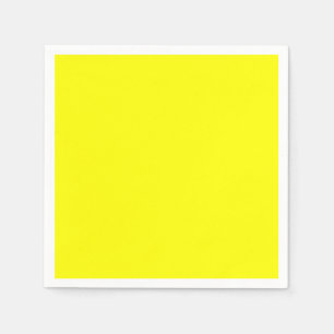 Bright Fluorescent Neon Yellow Napkin