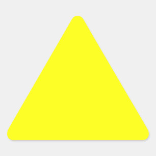 Bright Fluorescent Neon Yellow Triangle Sticker