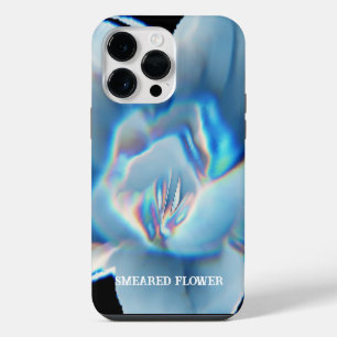 BRIGHT FLUORESCENT SMEARED FLOWER iPhone 14 PRO MAX CASE