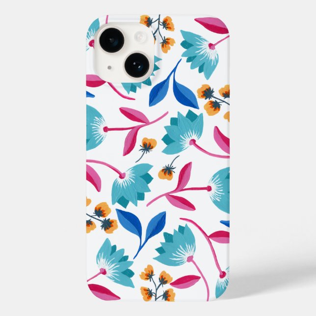 Bright Folk Art Floral Pattern Case-Mate iPhone Case (Back)