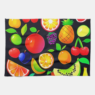 Bright Fruit Collection Tea Towel