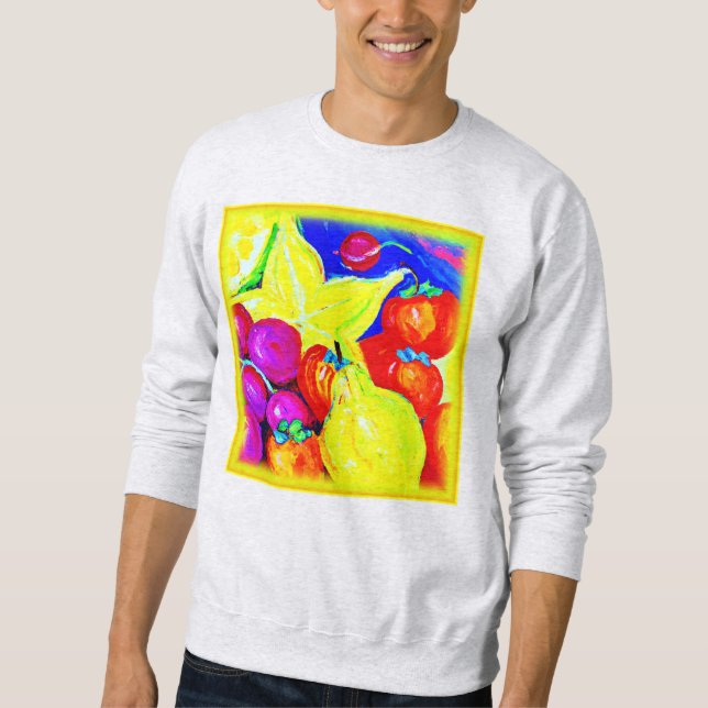 Bright Fruits and Stellar Skies. Buy Now Sweatshirt (Front)