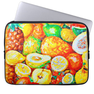 "Bright Fruits" Cute Painting. Buy Now  Laptop Sleeve