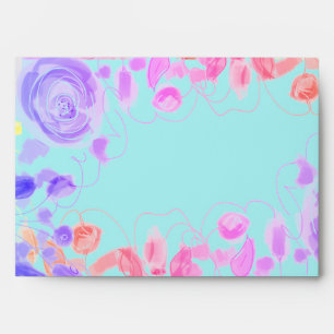 Bright fun and colourful envelope