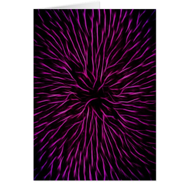 Bright Funky Hot Pink Firecracker Abstract (Front)