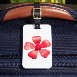 Bright Funky MOD Retro Daisy Flower Floral Fashion Luggage Tag