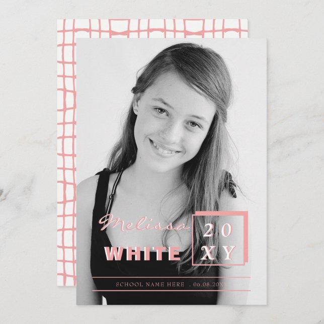 bright future graduation announcement (Front/Back)