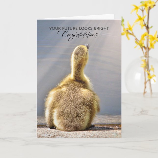 Bright Future Graduation Card (Yellow Flower)