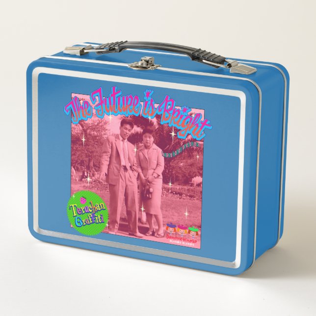 bright future metal lunch box (Front)