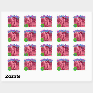 bright future square sticker
