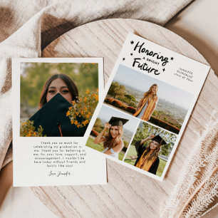 Bright Future Stars Multi Photo White Grad Announcement