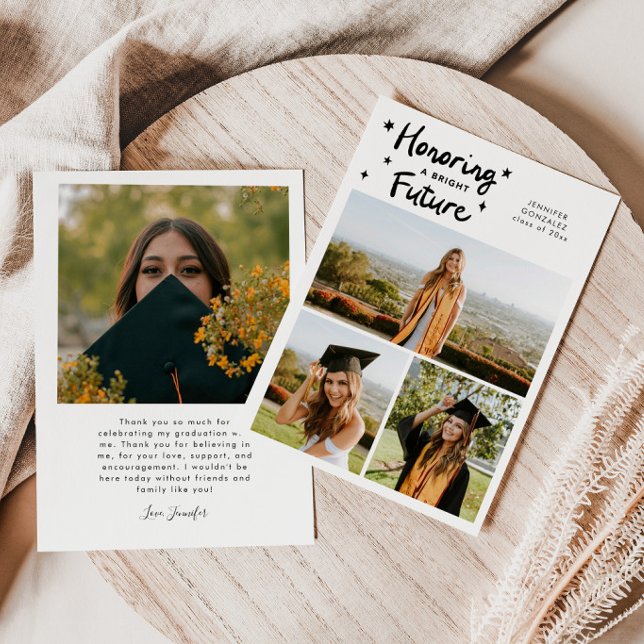 Bright Future Stars Multi Photo White Grad Announcement (Creator Uploaded)