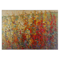 Bright Garden Mural of Spring Wildflowers