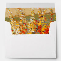 Bright Garden Mural of Spring Wildflowers