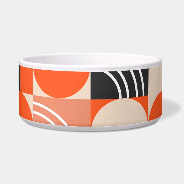 Bright geometric colour block pattern. (Front)