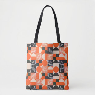 Bright geometric colour block pattern. tote bag
