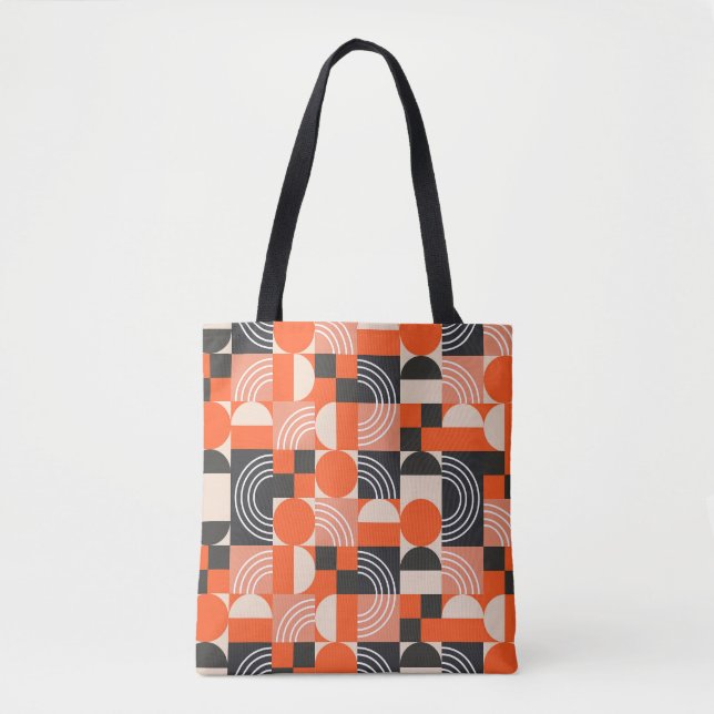 Bright geometric colour block pattern. tote bag (Front)
