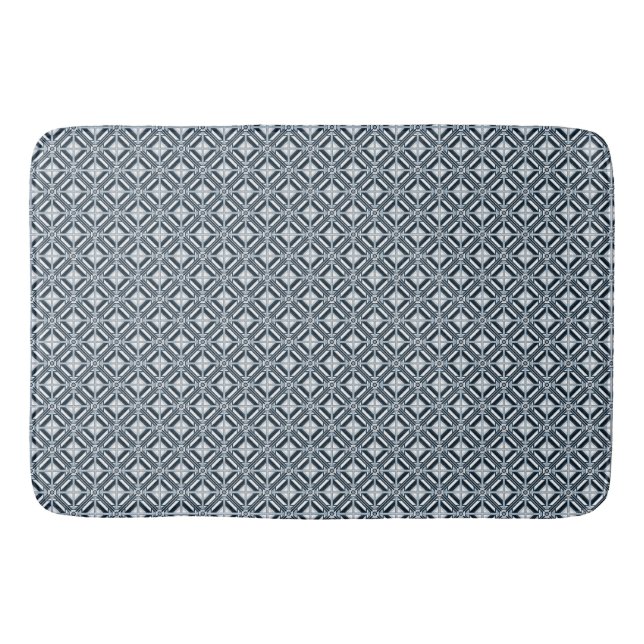 Bright Geometric Design  Bath Mat (Front)