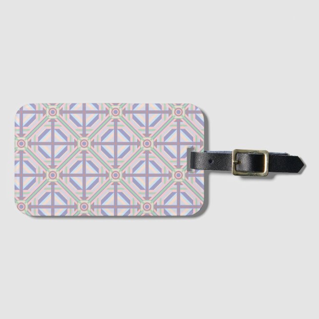 Bright Geometric Design  Luggage Tag (Front Horizontal)
