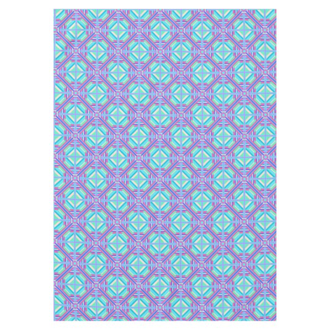 Bright Geometric Design  Tablecloth (Front)