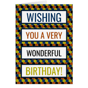 Bright Geometric Pattern, Birthday